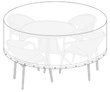 Overtrekk til hagemøbelsett Ø180 x H85 cm - Sunlife